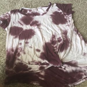Purple and white Tie dye shirt